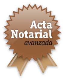 Acta notarial avanzada