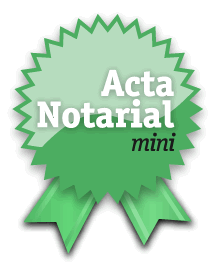 Acta Notarial Mini